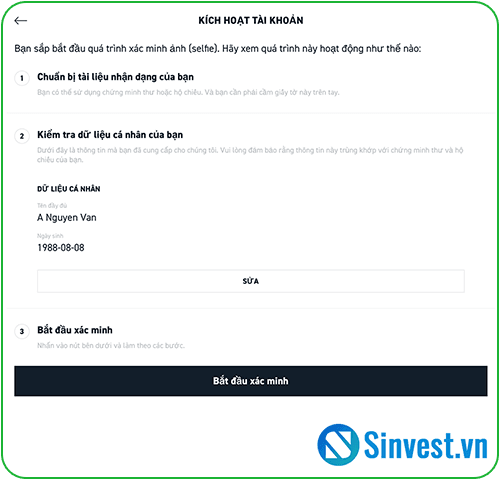 Bắt đầu xác minh Hướng dẫn mở tài khoản XTB chi tiết trên điện thoại