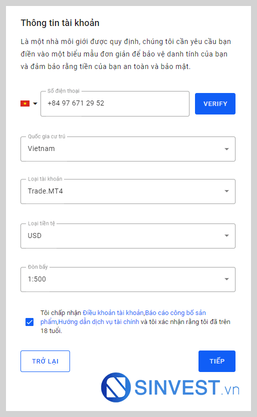 Hướng dẫn mở tài khoản Admiral Market