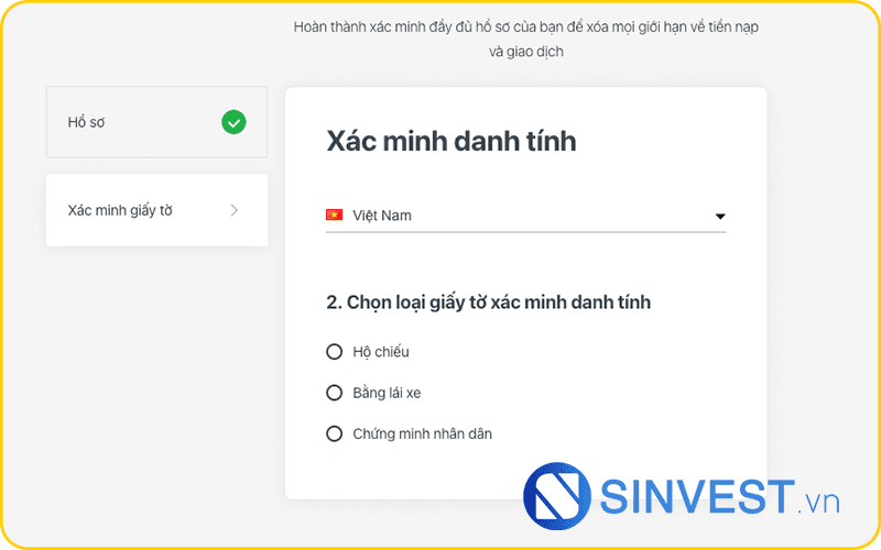 Tải tài liệu xác minh danh tính tài khoản Exness
