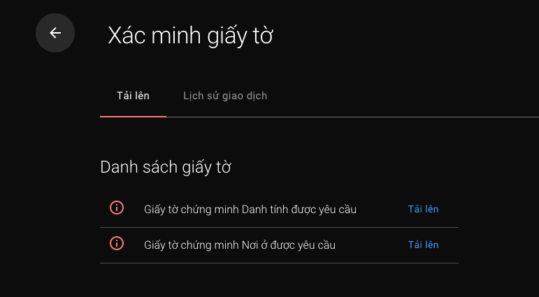 Xác minh tài khoản BDSwiss