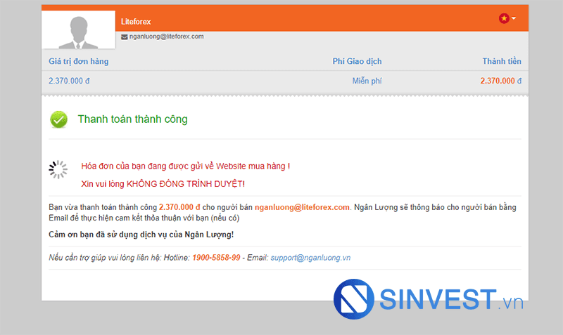 hướng dẫn nạp tiền vào tài khoản sàn liteforex