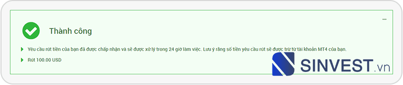 Hướng dẫn nạp rút tiền sàn XM