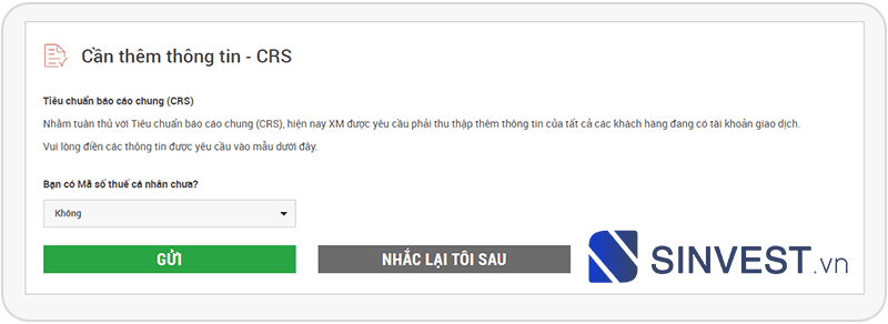 Hướng dẫn xác minh tài khoản XM