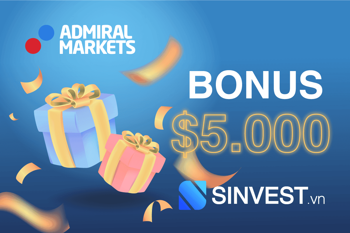 Admiral Markets Welcome Bonus - Khuyến mãi lên đến $5.000