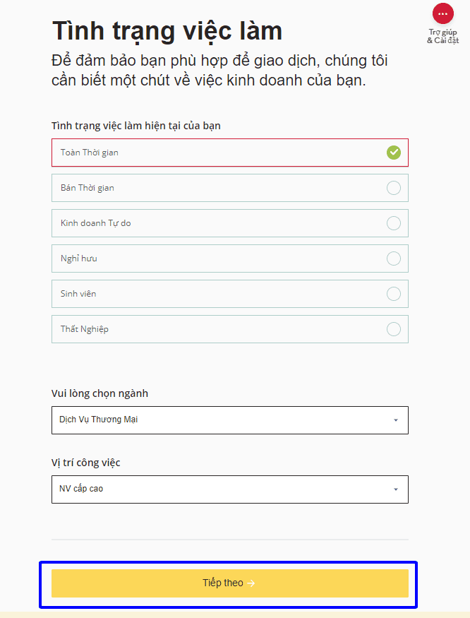 Tình trạng việc làm