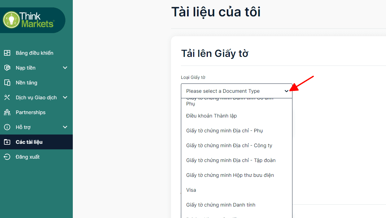 hồ sơ để chứng minh địa chỉ