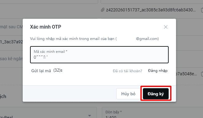 Hướng dẫn mở tài khoản CJC Markets chi tiết trên máy tính