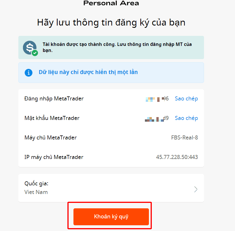 Chọn nền tảng giao dịch Hướng dẫn mở tài khoản FBS chi tiết trên máy tính