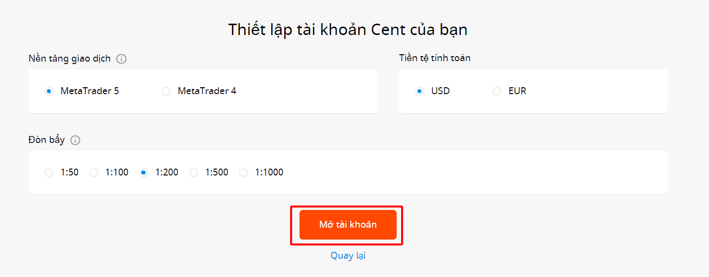 Hướng dẫn mở tài khoản giao dịch FBS mới