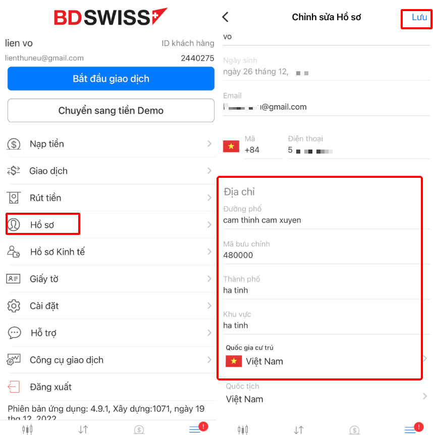 Bổ sung hồ sơ địa chỉ