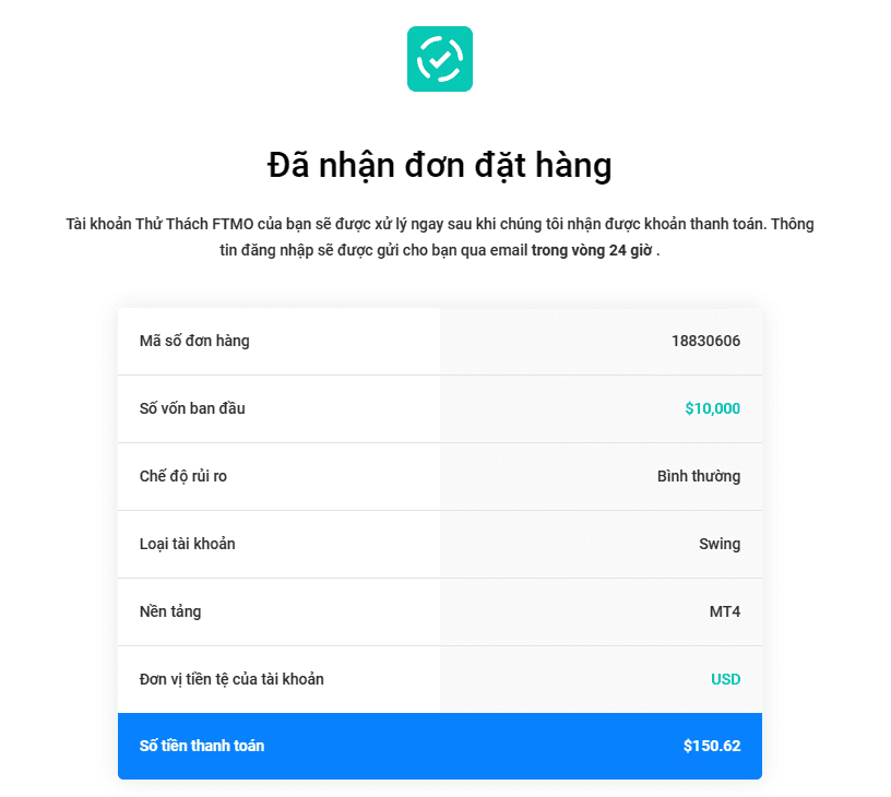 Thông tin đơn hàng