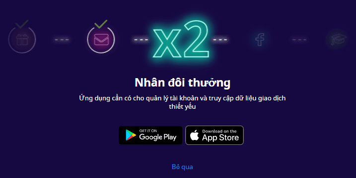 Đăng kí khuyến mại FBS Thưởng Tăng cấp $140 trên Web