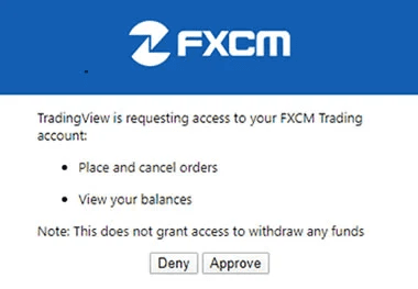 Hoàn thành đăng kí FXCM Bonus nâng cấp Tradingview