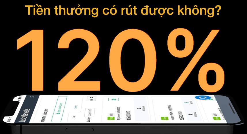 Tiền thưởng khuyến mãi JustMarkets Bonus ký quỹ có rút được không?