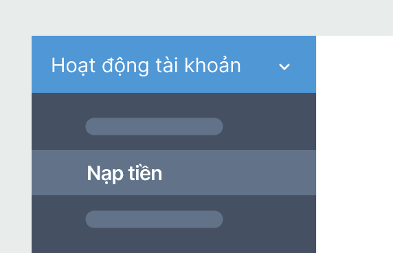 Chuyển đến trang Nạp tiền