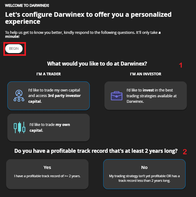 Hướng dẫn mở tài khoản Darwinex