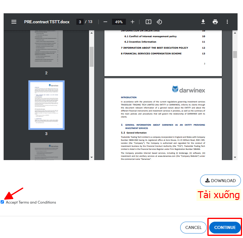 Hướng dẫn mở tài khoản Darwinex