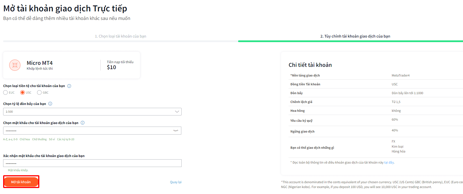 Hướng dẫn mở tài khoản FXTM chi tiết
