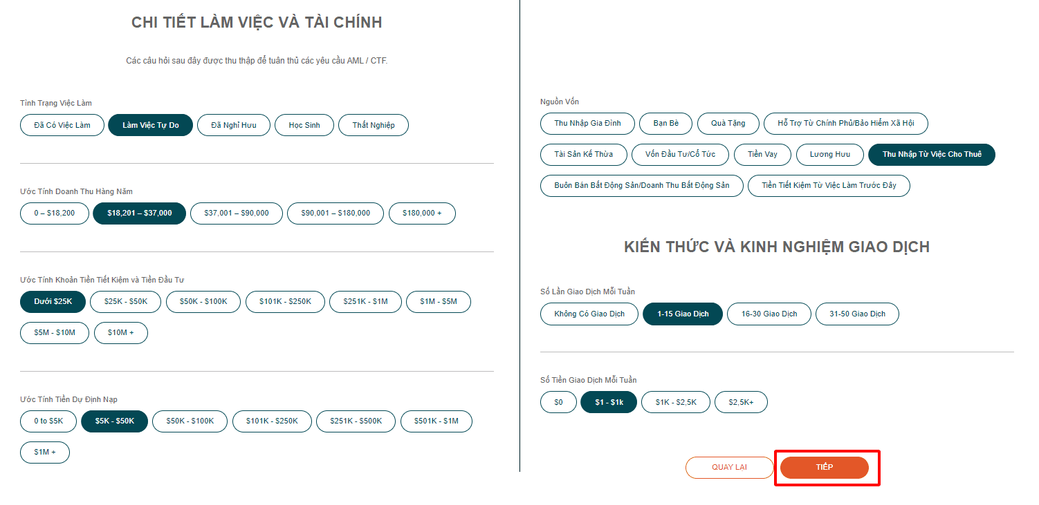 Hướng dẫn mở tài khoản Vantage FX chi tiết
