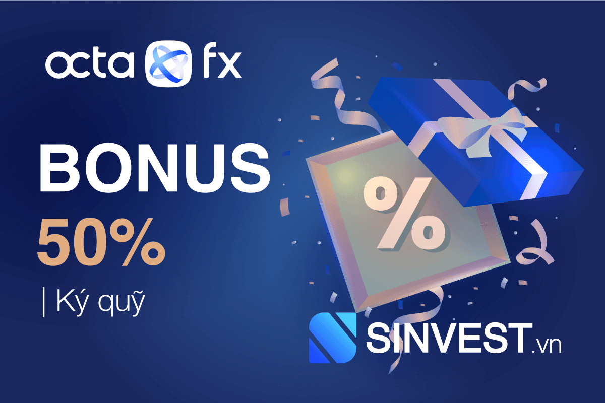 OctaFX Bonus 2023 | Hoàn 50% Tiền thưởng cho MỖI lần ký gửi