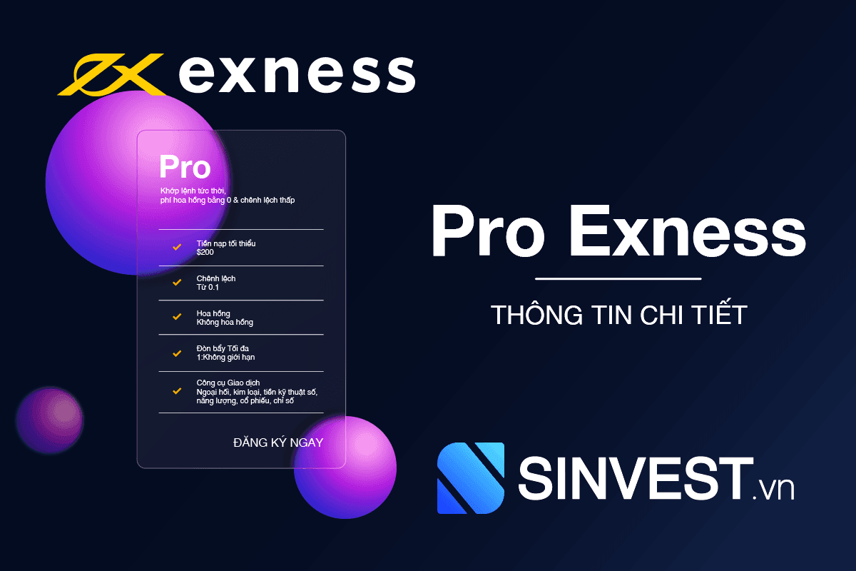 Tài khoản Pro Exness là gì? Những cập nhật MỚI NHẤT 2023