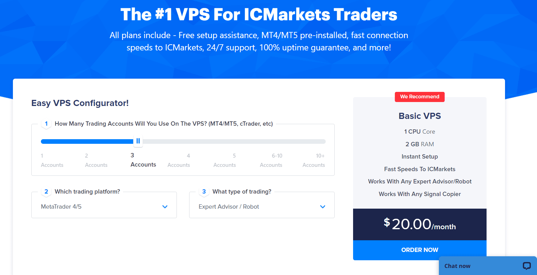 VPS sàn ICMarkets - New York City Servers