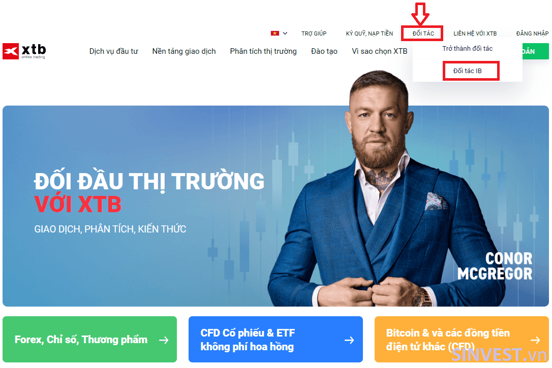 Đăng kí IB sàn XTB