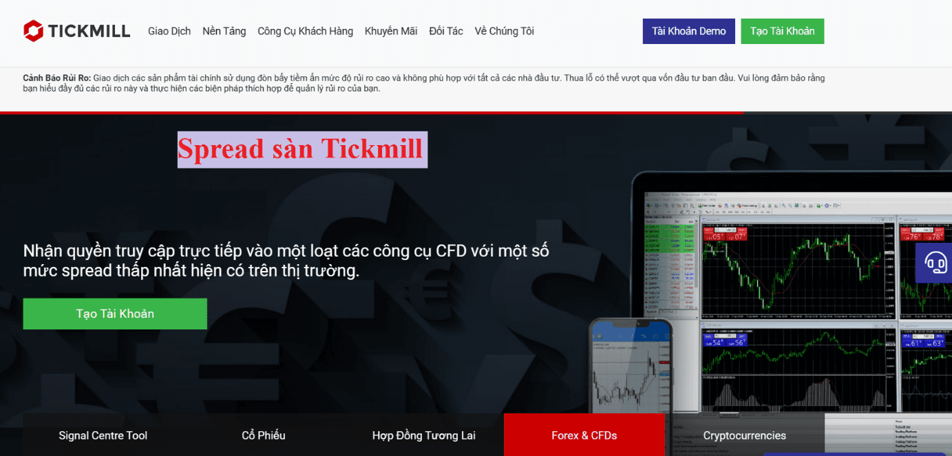 Spread Tickmill là gì?