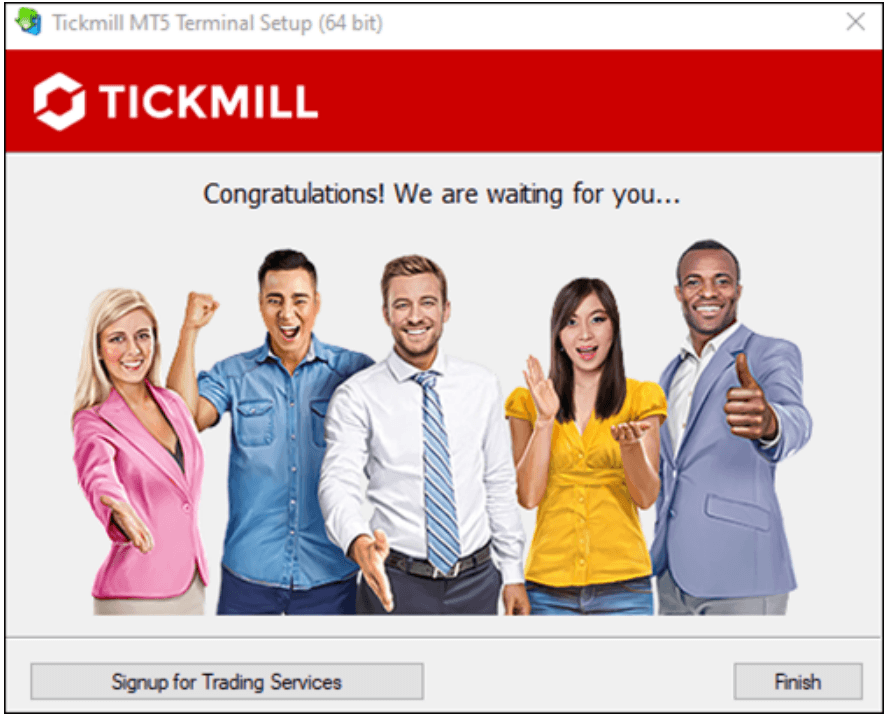 Cài đặt MT5 Tickmill trên Windown