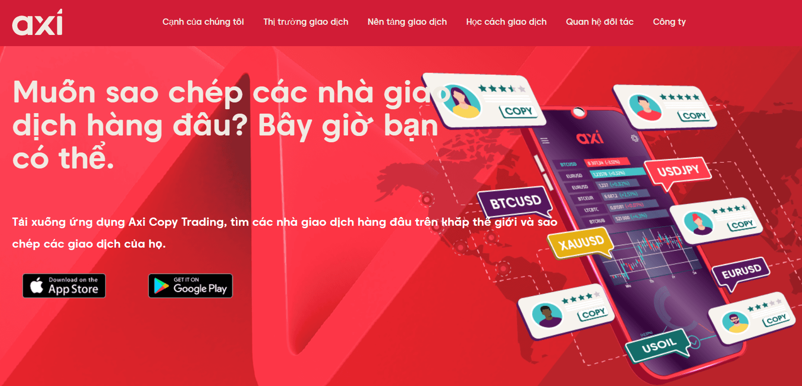 Nền tảng giao dịch Axi CopyTrading