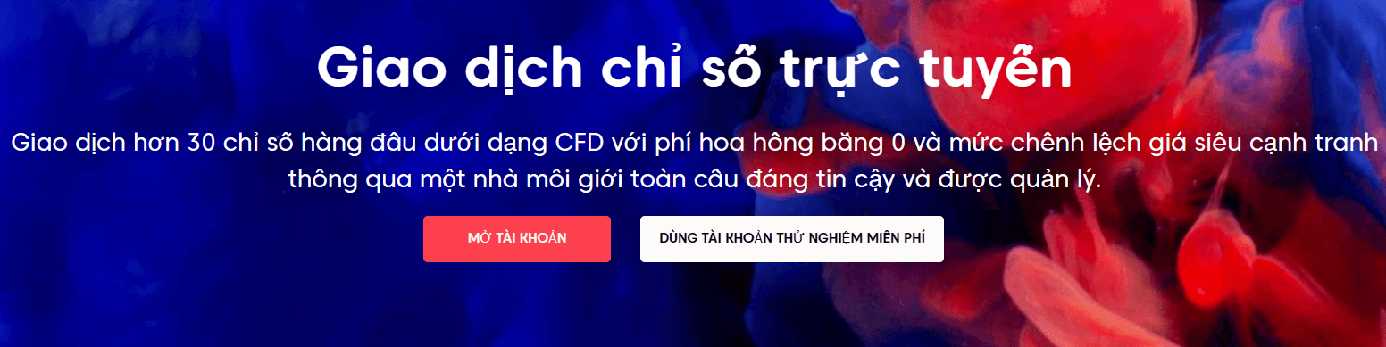 Sản phẩm giao dịch sàn Axi - Chỉ số