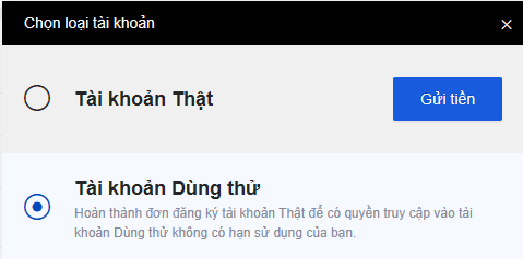 Tài khoản giao dịch