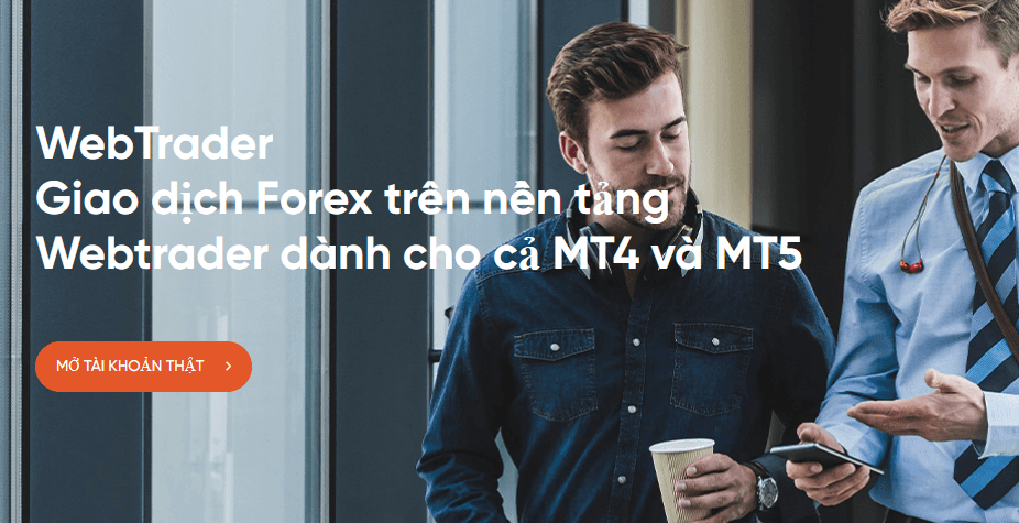 WebTrader sàn Vantage FX