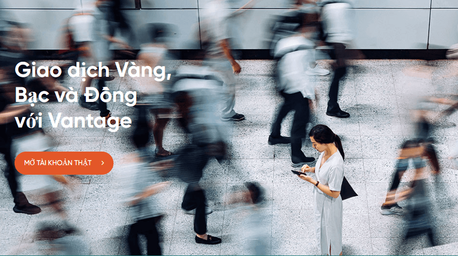 Sản phẩm giao dịch sàn Vantage FX - Kim loại