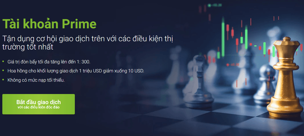 Tài khoản Prime sàn RoboForex