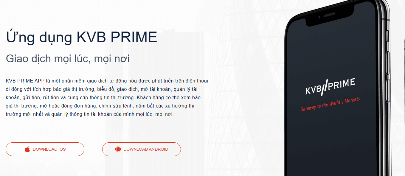 Ứng dụng KVB Prime