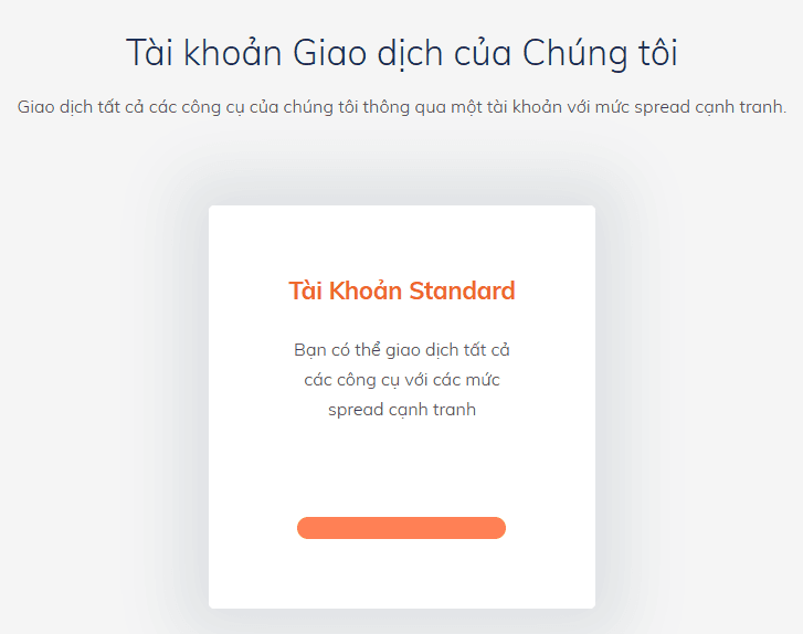 Tài khoản Standard sàn ATFX