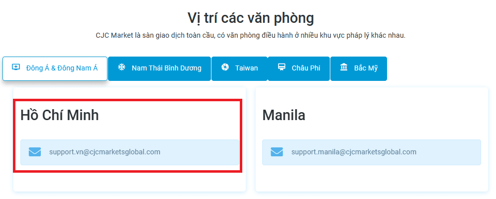 Văn phòng hỗ trợ tại Hồ Chí Minh