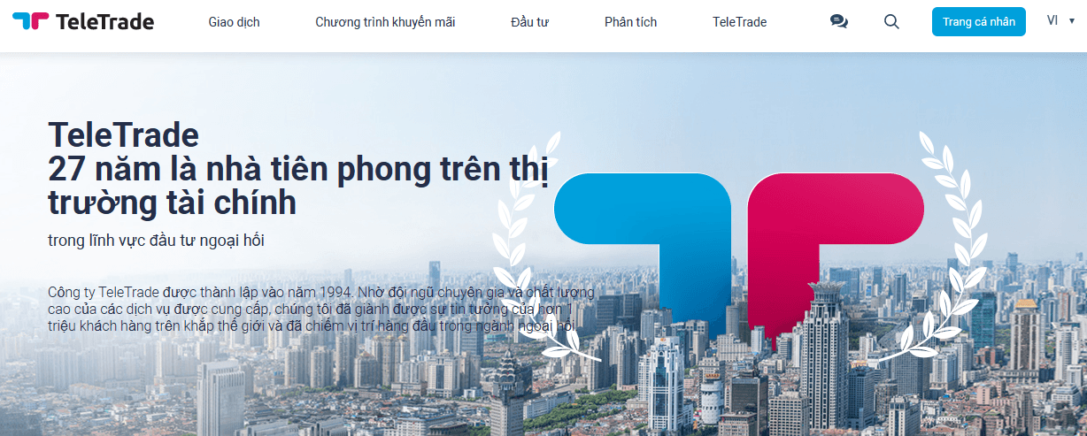 Giới thiệu sàn TeleTrade