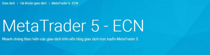 Tài khoản MT5 ECN