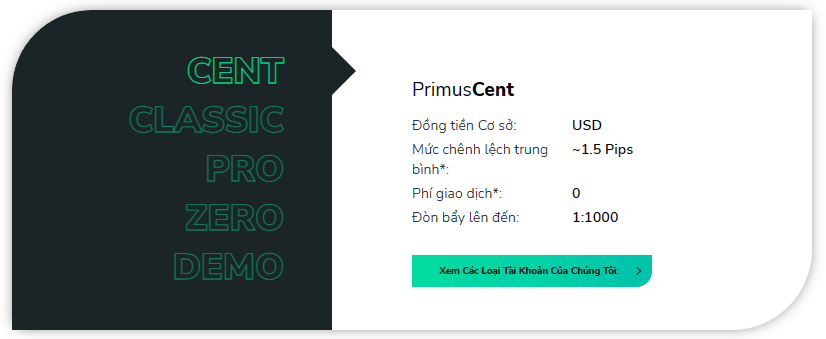 Tài khoản Cent